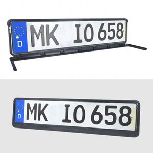 European License <b>Frame</b> - Premium Plastic Euro Plate Holder, Easy Install - Product Image 3