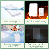 Kit de interruptor de luz de lámpara de techo LED inalámbrico 600 pies rango Control remoto IP66 nivel RF433 10A interruptores de Control remoto de pared máx.