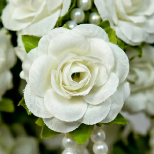 Guirlande artificielle de marguerites jaunes avec roses blanches suspendues pour la décoration de mariages, festivals, temples et maisons - Product Image 4