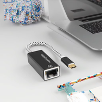 CableCreation-Adaptador de red USB a Ethernet, tarjeta de red con cable, RJ45, 1000 Mbps, LAN, 0,2 M, para Windows