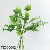 Bunga Sutra Plastik Murah 7 Tangkai Hydrangea Mawar Krisan Buket untuk Dekorasi Rumah Hotel Pernikahan