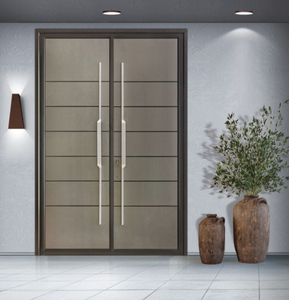 Sang trọng đôi cửa nhập thép không gỉ tùy chỉnh màu sắc chống trộm an ninh hiện đại chống cháy nổ kim loại bên ngoài khu dân cư - Product Image 3