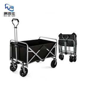 Xách Tay 4-Bánh Xe Có Thể Gập Lại Cắm Trại Xe Đẩy Trẻ Em Wagon Cho Vườn Công Viên Bãi Biển Xe Đẩy Giỏ Hàng Cho Ngoài Trời Đồ Nội Thất Bãi Biển Các Hoạt Động - Product Image 4