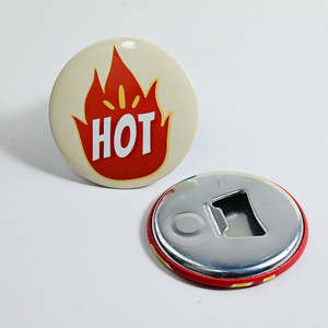 Hadiah Promosi 58mm OEM piring kaleng pembuka botol bir dengan Logo kustom tombol lencana kulkas magnet suvenir pesta - Product Image 5