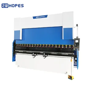 Máquina dobladora de frenos de prensa hidráulica CNC ZWHOPES 130T-4000 con Delem DA53T 4 + 1 eje para placa plegable