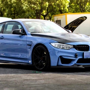 ชุดแต่งคาร์บอนใหม่สำหรับ F80 M3 F82 M4 สไตล์ PSM สีดำ ชุดเต็ม ประกอบด้วยกันชนหน้า/หลัง สเกิร์ตข้าง ดิฟฟิวเซอร์ สปอยเลอร์ สปลิตเตอร์ - Product Image 1