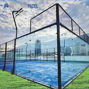 Pista <span class=keywords><strong>de</strong></span> Pádel Estándar <span class=keywords><strong>de</strong></span> 20m X 10m, Aprobada por la CE, Marco y Césped Personalizables, Apta para Entrenamiento y Partidos - Product Image 6