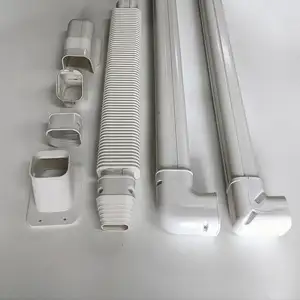 Pipa Pvc merek baru 90 derajat pipa lengkung datar Fitting Air Conditioner penutup saluran