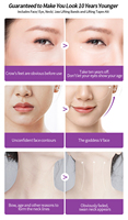 YuMeBeauty Bande de lifting invisible pour le visage, autocollant instantané pour le lifting des yeux, patch de lifting facial en V imperméable pour peau relâchée et rides autour des yeux