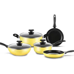 יוקרה קרמיקה 8pcs nonstick בישול סיר מטבח כלי בישול סט