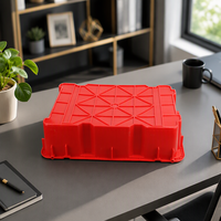 Caisse en plastique empilable et emboîtable en maille perforée pour le stockage et l'expédition