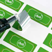 Étiquettes personnalisées, étiquettes BOPP argentées brillantes personnalisées, résistantes à l'eau et à l'huile pour tubes de petit diamètre, étiquettes pour plantes, autocollants pour plantes.