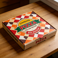 Boîtes d'emballage pour pizzas au design créatif, personnalisées, en carton ondulé, pour livraison et envoi, vente en gros