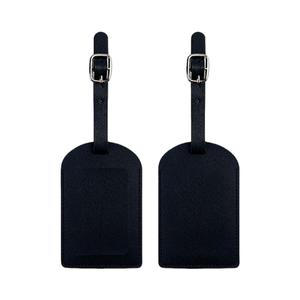 Étiquettes de bagage en cuir PU en gros 2026, sans rabat de confidentialité - Product Image 2