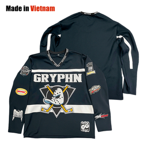 Camisetas Casuales de Manga Larga con Estampado Personalizado, Transpirables, Holgadas, de Poliéster, para Deportes Juveniles - Product Image 1
