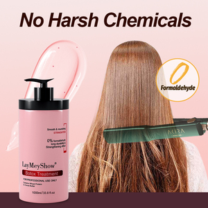 Traitement à la kératine brésilienne sans formaldéhyde, anti-frisottis et lissant, 5 mois de protection, avec collagène et huile d'argan, qualité professionnelle, 1000 ml - Product Image 5