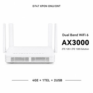 Second Hand Dual Band WiFi6 AX3000 XPON ONU <b>Router</b> 4GE D747 Support OMCI TR069 For FTTR FTTX Fiber Network - Product Image 2