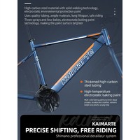 Vélo de course à guidon droit Kalmart Wholesale, 24-30 vitesses, freins à double disque, cadre en acier carbone, roues en alliage d'aluminium 700c
