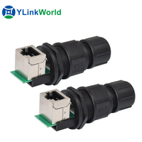 Conector de cable RJ45, conector de arranque CAT5, Cat6, cat7, cat8, cat6a, 6p6c, 8p8c, 10p10c, moldeado IP 68 IP68, tornillo resistente al agua