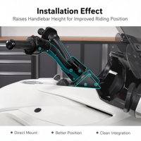 Nouveau kit de rehausseur de guidon en aluminium réglable CNC FACEYES pour moto Can-Am Spyder RT 2020+ – Remplacement de support de rehausseur