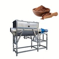 Mélangeur à ruban chauffant électrique personnalisé 100KG 200KG 500KG Mélangeur horizontal en acier inoxydable avec système de pulvérisation