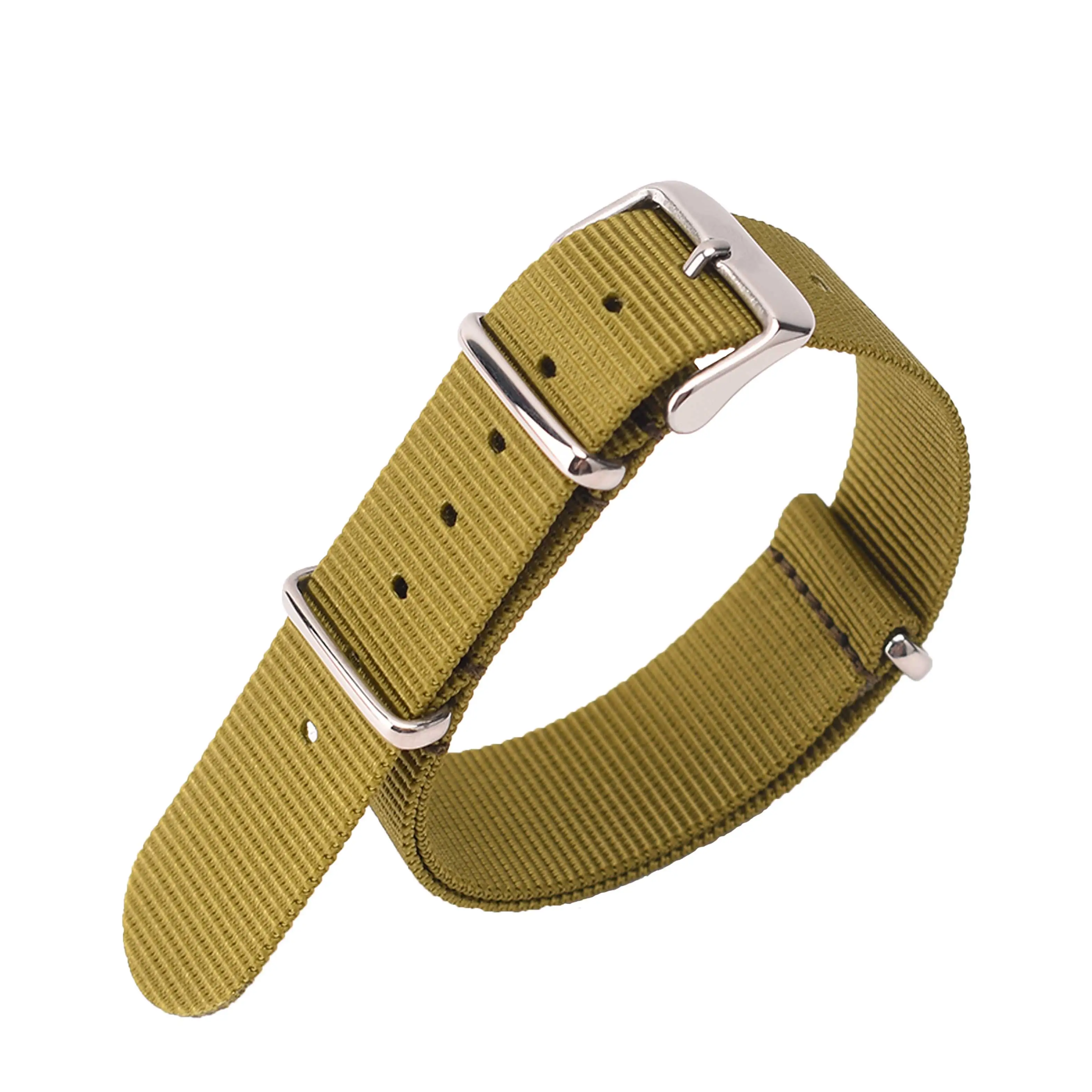 18mm 20mm 22mm 24mm Custom Premium Nylon Watch Straps For Bands Zulu Style Strap for Smart Watch