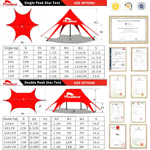 Carpa Estrella Grande de Grado Comercial FEAMONT para Eventos al Aire Libre y Fondos para Sesiones Fotográficas para Campañas de Marketing al Aire Libre - Product Image 2