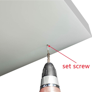 Estante de pared flotante de madera blanco de <span class=keywords><strong>24</strong></span> pulgadas con luz LED - Product Image 3