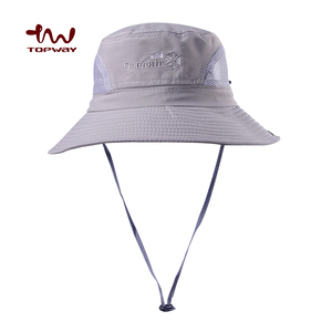 หมวกบัคเก็ตแบบตาข่ายสำหรับชาวประมง,แผ่นหนังปักลายแห้งเร็วสไตล์ใหม่พิมพ์ลายโพลีเอสเตอร์100% ขนาด58ซม. ~ 60ซม. 100ชิ้น - Product Image 3