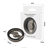 Support magnétique pliable pour téléphone, aimant puissant N45 double face, rotation à 360° °   Support rotatif pour téléphone portable et étui, idéal pour la gym et les voyages, compatible avec tous les modèles