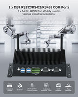 HYSTOU H6 Nouveau Mini PC Industriel Sans Ventilateur Double LAN Prise en Charge Multi-Écrans Win 11 Pro Stockage SSD+HDD Travail Multi-Écrans