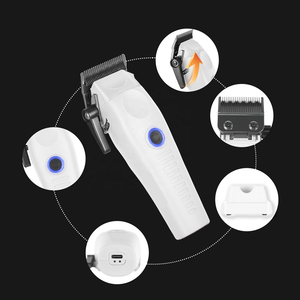 Cortadora de <span class=keywords><strong>Pelo</strong></span> Moderna sin Escobillas de 7200 RPM con Protectores de Corte, Interfaz Tipo-C, Batería de 3200 mAh, Luz LED, Dispositivo de Peluquería para Todo Tipo de Texturas - Product Image 6