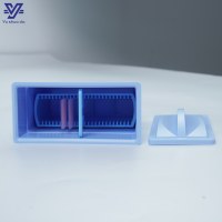 24-Piece Professional Microscope Slide Staining Rack with Plastic/Jar 25mm Diameter PP & PC Material