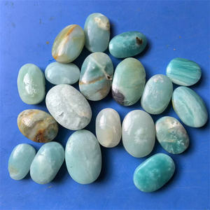 Cristaux de quartz de haute qualité en gros, pierres de guérison spirituelle, calcite verte bleue des <span class=keywords><strong>Caraïbes</strong></span>, pierre de paume en cristal pour l'acheteur - Product Image 2