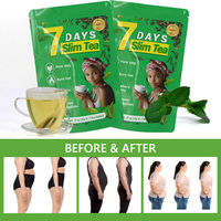 Té Verde Herbal 7 Días, Fuerte y Efectivo para Adelgazar, Té Chino Saludable para un Vientre Plano, Té Desintoxicante para el Abdomen