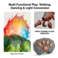 Mainan Robot Dinosaurus EPT untuk Anak Laki-laki 3+ Tahun, Spinosaurus Besar dengan Lampu, Suara Realistis, Bisa Berjalan, Bisa Menari, Mainan Elektronik Plastik untuk Anak