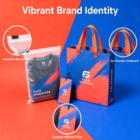 Kit d'emballage pour vêtements personnalisés en gros : Sac fourre-tout en papier écologique, pochette zippée givrée et étiquette personnalisée pour les entreprises de confection