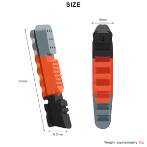 RIDERACE Bisiklet Fren Balataları Alüminyum Alaşımlı Jant Çekmeceli Tip Üç Renkli Fren Balatası Kauçuk Yol Bisikleti Çamurluklu Sessiz - Product Image 6