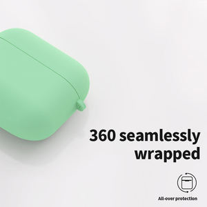 Funda Sencilla y Segura de Silicona Líquida para Estuche de Carga de <span class=keywords><strong>Airpods</strong></span> <span class=keywords><strong>Pro</strong></span> con Hebilla para Resistencia a Golpes y Caídas - Product Image 3