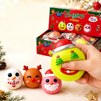 Jouet anti-stress à presser en TPR, série Ugly-Buddy de Noël, à rebond lent, Père Noël et Boulette Vapeur, pour fêtes, filles et garçons