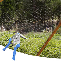 Pince de ligature transfrontalière nouvelle génération en acier à haute teneur en carbone antirouille pour la fixation de clous M et de boucles, idéale pour cages à poulets et filets de pêche
