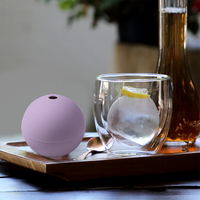 Moldes de Silicona Ecológicos en Forma de Rosa para Cubitos de Hielo con Logotipo Personalizado, Crea Esferas de Hielo para Whisky de 2.5 Pulgadas