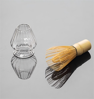 Support à Chasen en Verre Transparent pour Matcha – Traditionnel et Créatif – En Stock