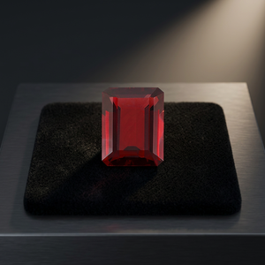 Venta al por mayor 8X10mm Octagon Cut Almandine/Zambian Red Garnet High Quality Faceted Loose Gemstone IGI Certified-Per Carat - Product Image 2