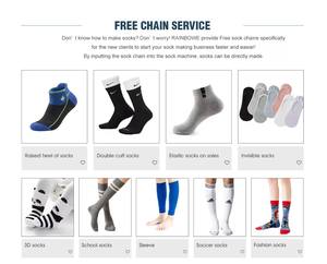 Maquina Para Hacer Medias เครื่องถักถุงเท้า,เครื่องทำถุงเท้าผ้าฝ้ายระบบคอมพิวเตอร์อัตโนมัติสำหรับทำถุงน่องกีฬา - Product Image 5