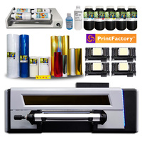 Fournitures pour entrepôts et supermarchés, imprimante UV DTF 42 cm, film de transfert à froid, autocollant, étiquette, imprimante traceur avec laminateur