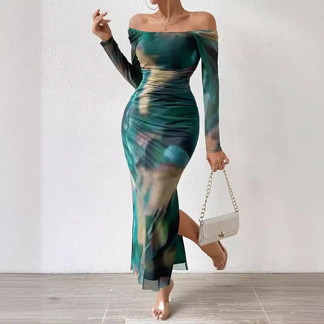 ワンピース theredthread S cat slit long dress Long Split Front Twist Dress| CAMILLA US – CAMILLA