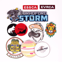 Logo personnalisé 3D patchs de broderie fer sur lettres dessin animé presse à chaud patchs brodés pour vêtements chapeaux Badge