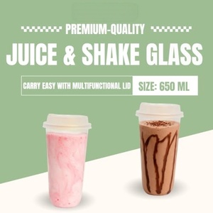 Gobelet à bulles de thé Boba en PP rigide transparent givré de 16 oz et 24 oz avec logo personnalisé imprimé, jetable, pour boissons, glaces, café, nourriture, bière - Product Image 5