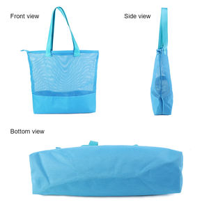 Borsa da donna di grande capacità <span class=keywords><strong>mare</strong></span> <span class=keywords><strong>estate</strong></span> spalla trasparente Tote Mesh borsa da spiaggia - Product Image 6
